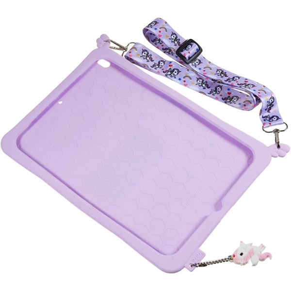 SKALO iPad 10.2 Stødresistent Unicorn Rainbow silikone Cover - Lilla