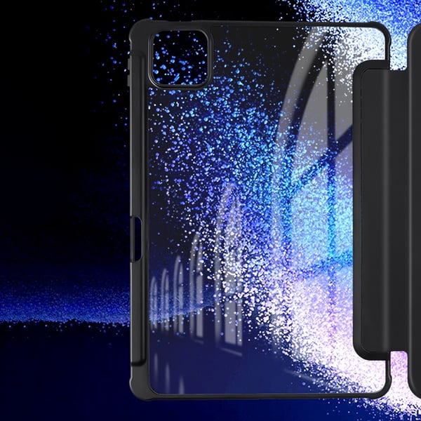 SKALO Xiaomi Pad 6 Trifold Etui med gennemsigtig bagside - Sort