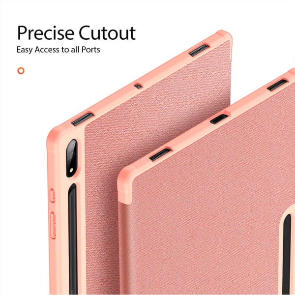 DUX DUCIS Samsung Tab S9 Ultra DOMO Series Trifold Flip Cover - Pink