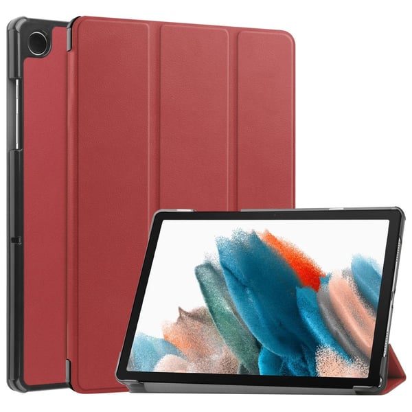 SKALO Samsung Tab A9+ Trifold Flip Cover - Vin rød