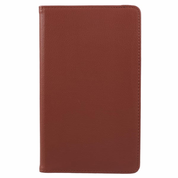 SKALO Samsung Tab A9 360 Litchi Flip Cover - Brun