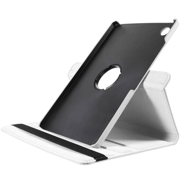 SKALO Samsung Tab A9+ 360 Litchi Flip Cover - Hvid