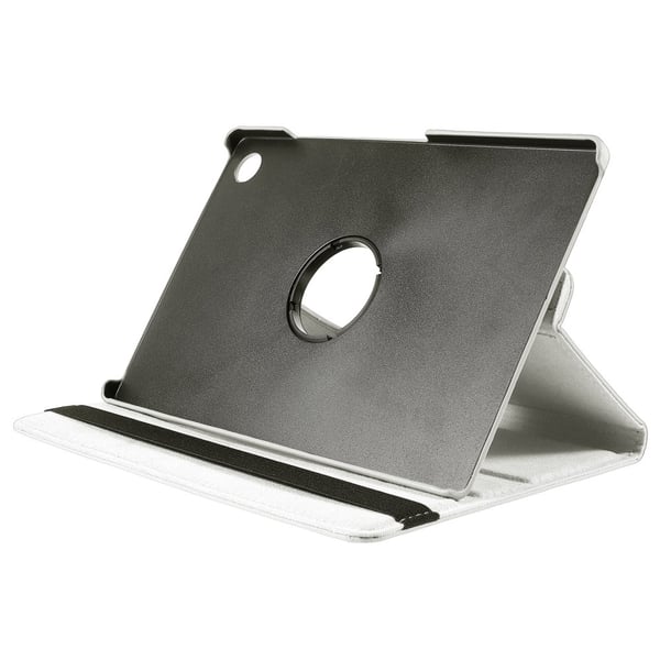 SKALO Samsung Tab A9+ 360 Litchi Flip Cover - Hvid