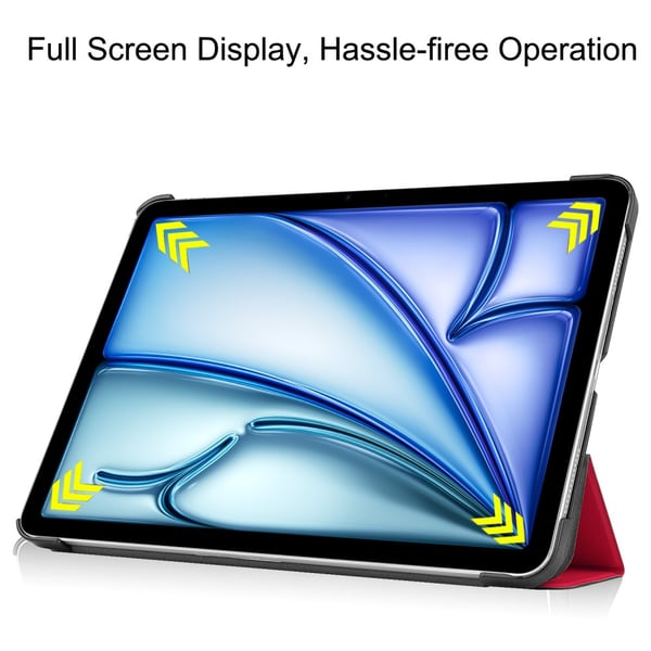 SKALO iPad Air 11 (2024) Trifold Suojakotelo - Punainen