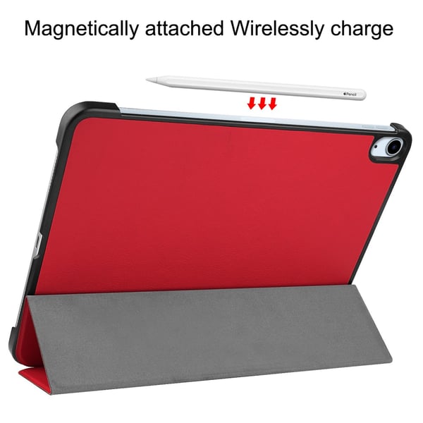 SKALO iPad Air 11 (2024) Trifold Suojakotelo - Punainen