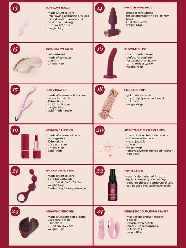 Sexy Pleasure Advent Calendar 2026 Adventskalender sexleksaker
