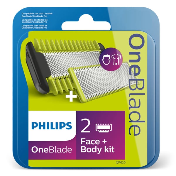 Philips OneBlade QP620 Face + Body kit - tillbehörssats
