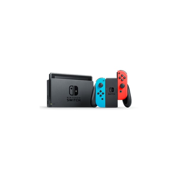 Nintendo Switch with Neon Blue and Neon Red Joy-Con - Spelkonsol - svart, neonröd, neonblå