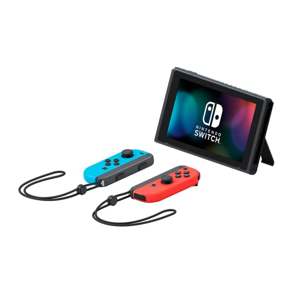 Nintendo Switch with Neon Blue and Neon Red Joy-Con - Spelkonsol - svart, neonröd, neonblå