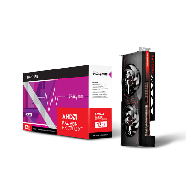 Sapphire Pulse Radeon RX 7700 XT - grafikkort - Radeon RX 7700 XT - 12 GB
