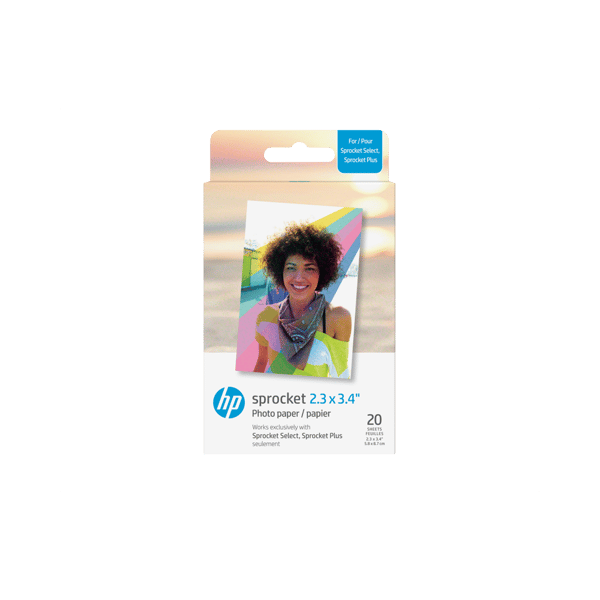 HP Sprocket Zink Paper Select 20 Pack 2,3x3,4"
