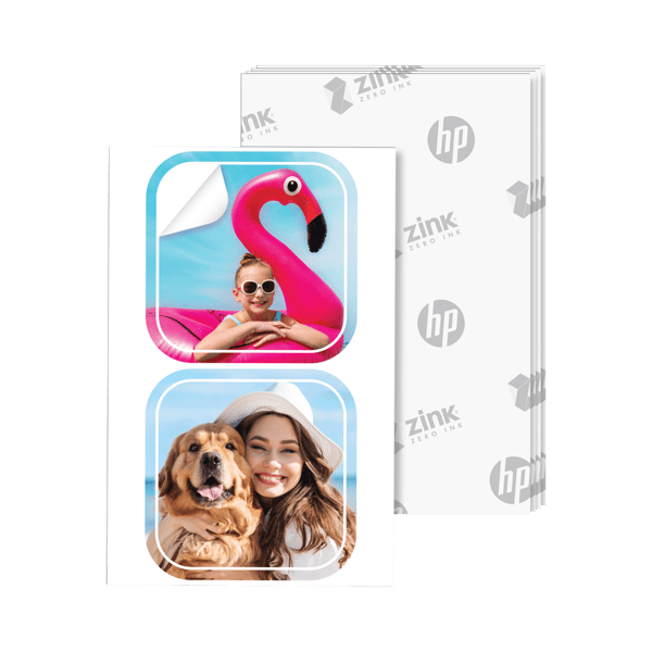 HP Sprocket Zink paper Luna 30-pack 2x3" pre-cut 1,3x1,3 sticker