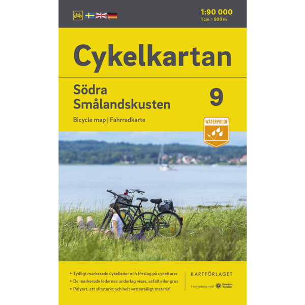 Cykelkartan Blad 9 Södra Smålandskusten 2023-2025