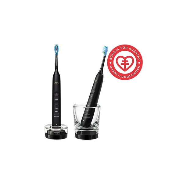Philips Sonicare DiamondClean 9000 HX9914 - tandborstuppsättning - svart