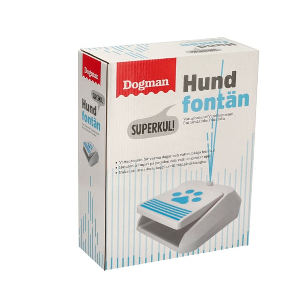 Vattenfontän Vit