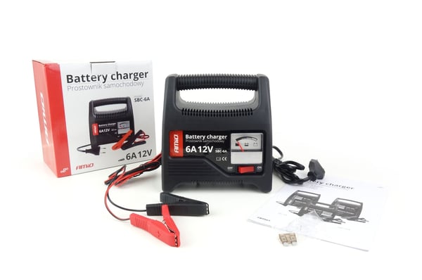 Akkulaturi tasasuuntaaja 6A 12V SBC-6A AMIO-02085