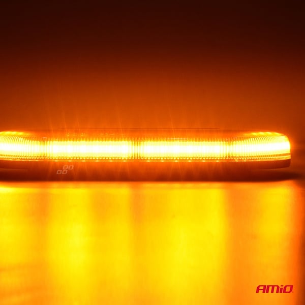 LED-advarselsbjælke 33 cm magnet homologering R65 R10 12-24V AMIO-03336