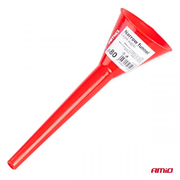 Universell smal snedställd tratt liten för bränsle, vätska, vatten, 29 cm AMIO-03148