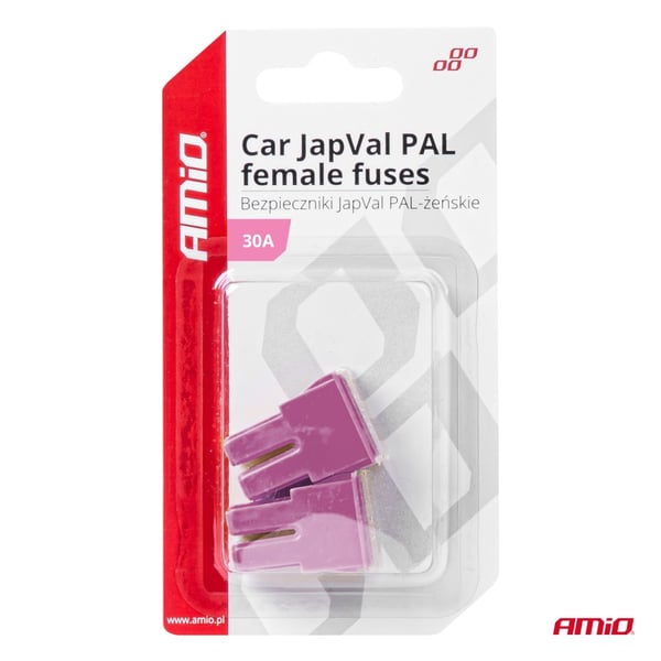 JAPVAL PAL hun-bilsikringer 2 stk. 30A AMIO-03389