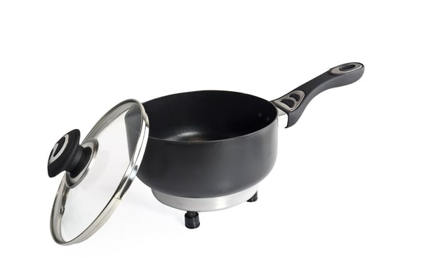 Elektrisk gryde med låg til bil 18 cm x 8 cm 150W 12V AMIO-02534