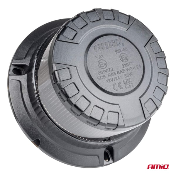 LED-vilkkuva varoitusvalo W28M 12V 24V AMIO-04108
