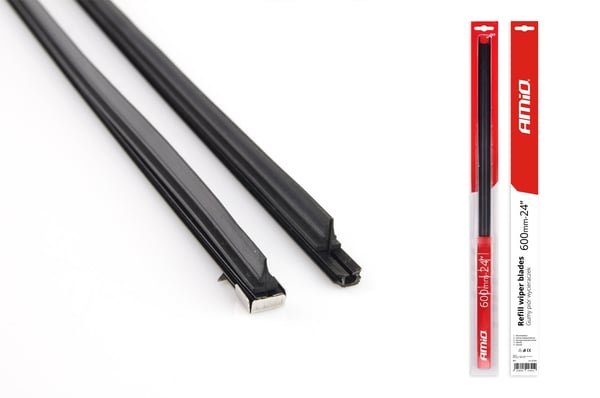 Pyyhkijänsulkien kumit 60 cm, 24" 600 mm - 2 kpl. AMIO-01342