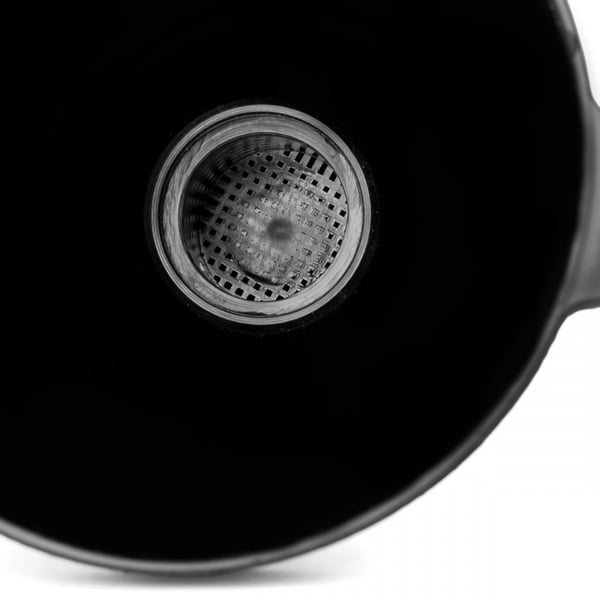 Flexibel svart tratt med sil, 4 delar, universal, för bränsle, vätska, vatten, 13 cm AMIO-02007