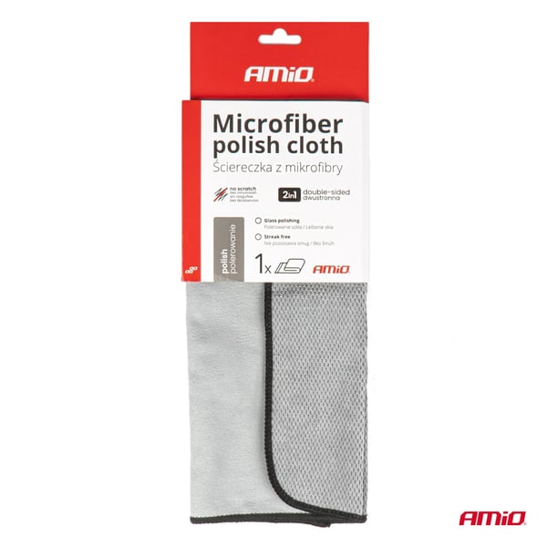 Mikrokuituinen autonkiillotusliina 30x40 cm 230g AMIO-03975