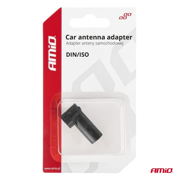 Antennisovittimen supistus DIN ISO -pistoke kulmaliitin AMIO-03968