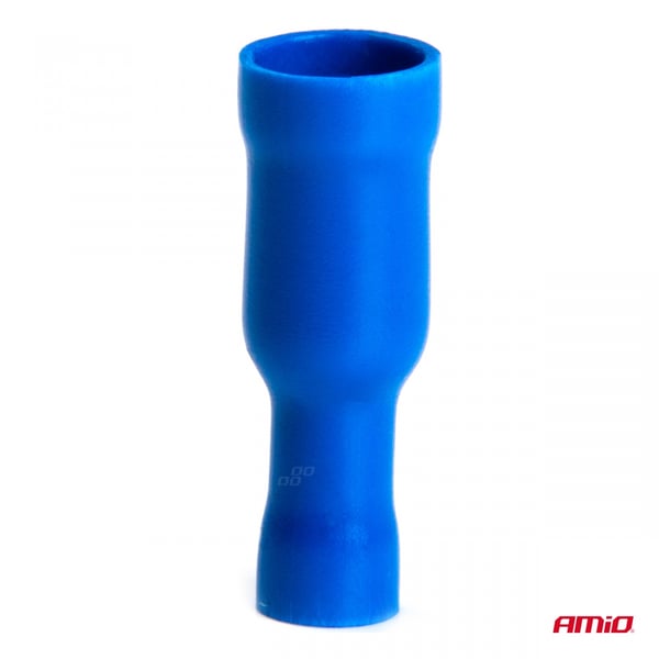 Isolerede hun-runde cylindriske stik 5 mm 1,5-0,25 mm² 15A 10 stk. AMIO-03075
