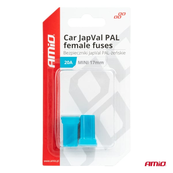 JAPVAL PAL hun-bilsikringer 2 stk. 20A AMIO-03443