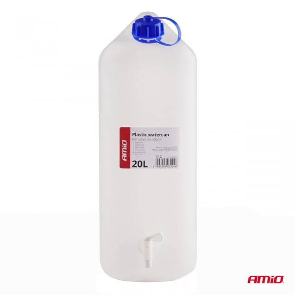 Plastik vandtankbeholder med hane 20L AMIO-03204
