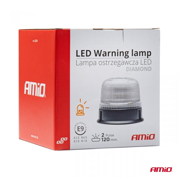 Vilkkuva varoitusvalo 24 LEDiä W25B 12V 24V AMIO-03341