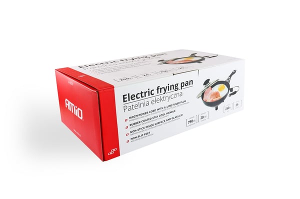 Sähköinen paistinpannu kuorma-autoon 20 cm x 4 cm 250 W 24 V AMIO-02533