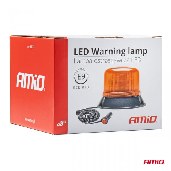 Vilkkuva varoitusvalo 60 LEDiä W22M 12V 24V AMIO-03337