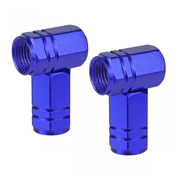 Alumiiniset venttiilikorkit, siniset, 4 kpl AMIO-02239