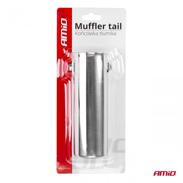 Udstødningsdæmperspids rustfrit stål MT 009 forkromet AMIO-01309