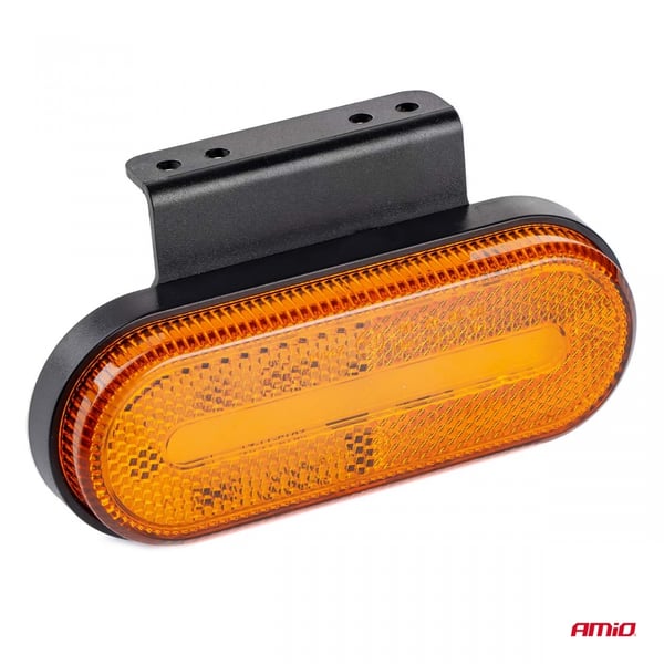 LED markeringslampe OM-01-O oval orange AMIO-02374