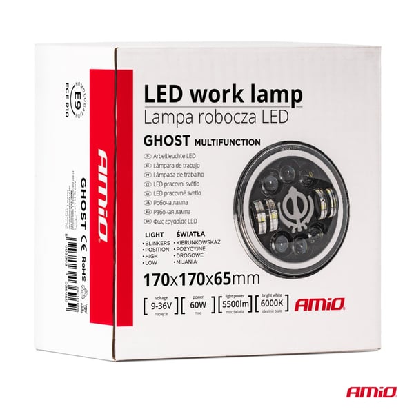 LED arbejdslampe GHOST ghost ekstra dekorativ 12V 24V AMIO-03696