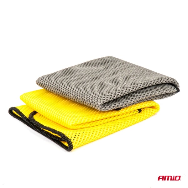 Mikrokuituliina hyönteisten ja pinttyneen lian poistamiseen 2 kpl 40x40 cm 280g AMIO-03977