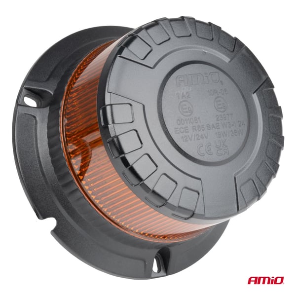 Vilkkuva LED-varoitusvalo W28B 12V 24V AMIO-04106