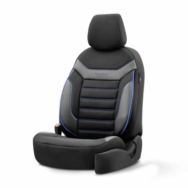 Auton istuinsuojasetti OTOM INDIVIDUAL 203 MUSTA/SININEN 3-VETOKETJULLA