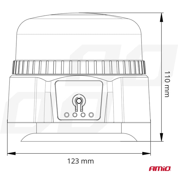 Langaton LED-majakka kaukosäätimellä R65 R10 12V 24V AMIO-03932