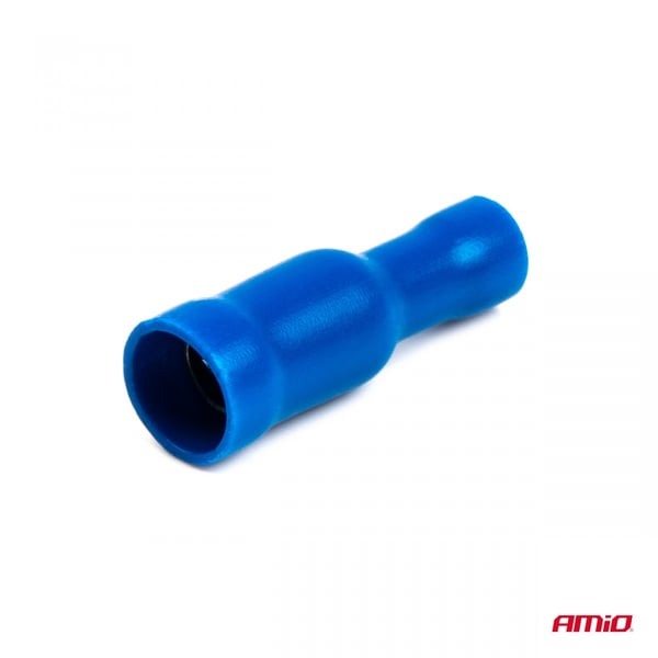 Isolerede hun-runde cylindriske stik 5 mm 1,5-0,25 mm² 15A 10 stk. AMIO-03075