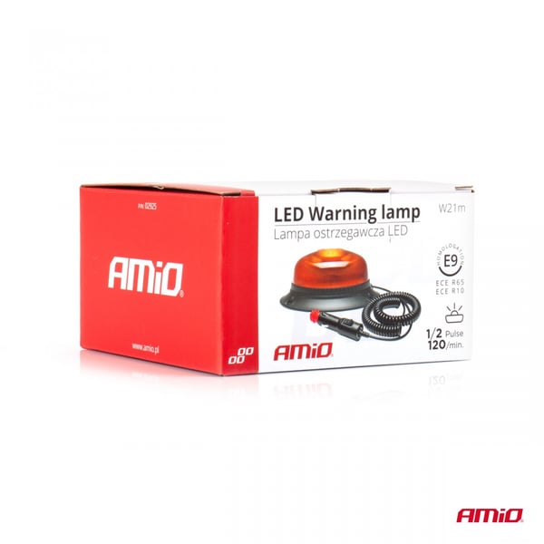 Mini vilkkuva varoitusvalo 18 LED magneetti matala R65 R10 12V 24V W21m AMIO-02925