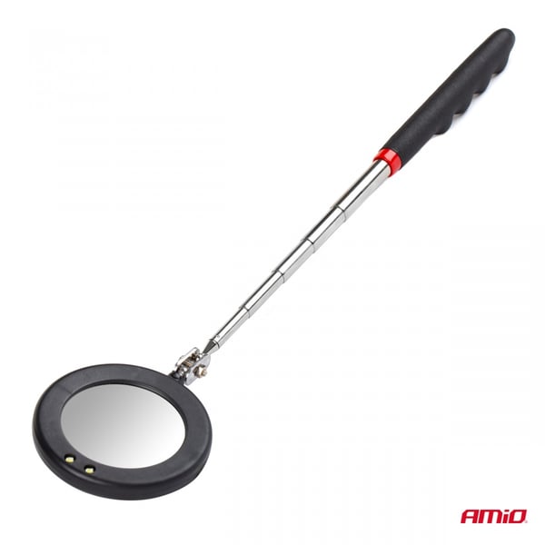 Teleskooppinen tarkastuspeili LED-lampulla AMIO-02840