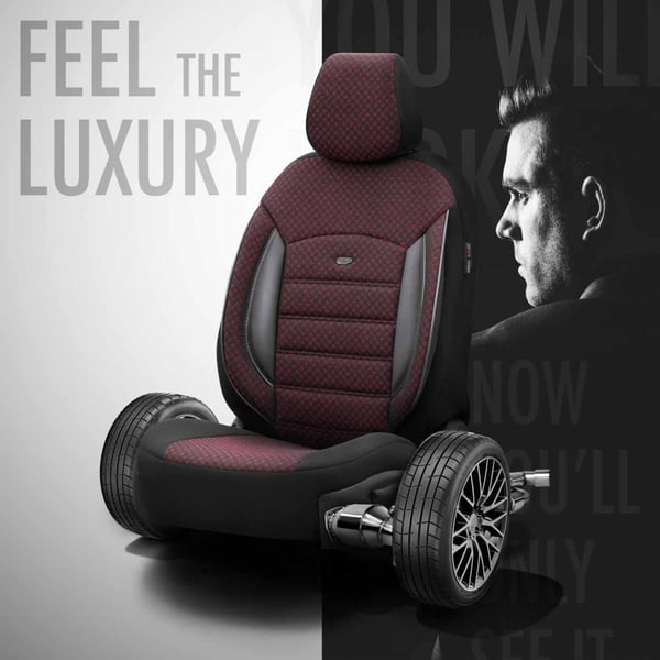 Auton istuinsuojasetti OTOM SPORT PLUS 103 BURGUNDY NZ