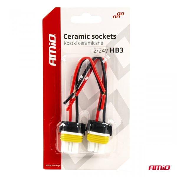Keramiske terninger lige HB3 9005 stikkontakt AMIO-03058