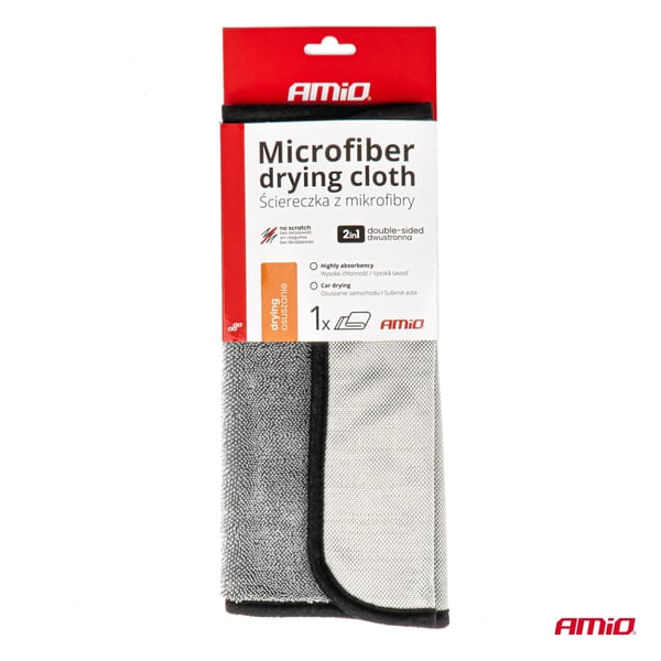 Mikrokuituinen autonkuivauspyyhe 40x30 cm 550 g AMIO-03981