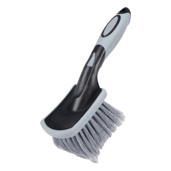 Harja pyörien, vanteiden ja pölykapseleiden puhdistukseen, lyhyt, 26 cm AMIO-04031